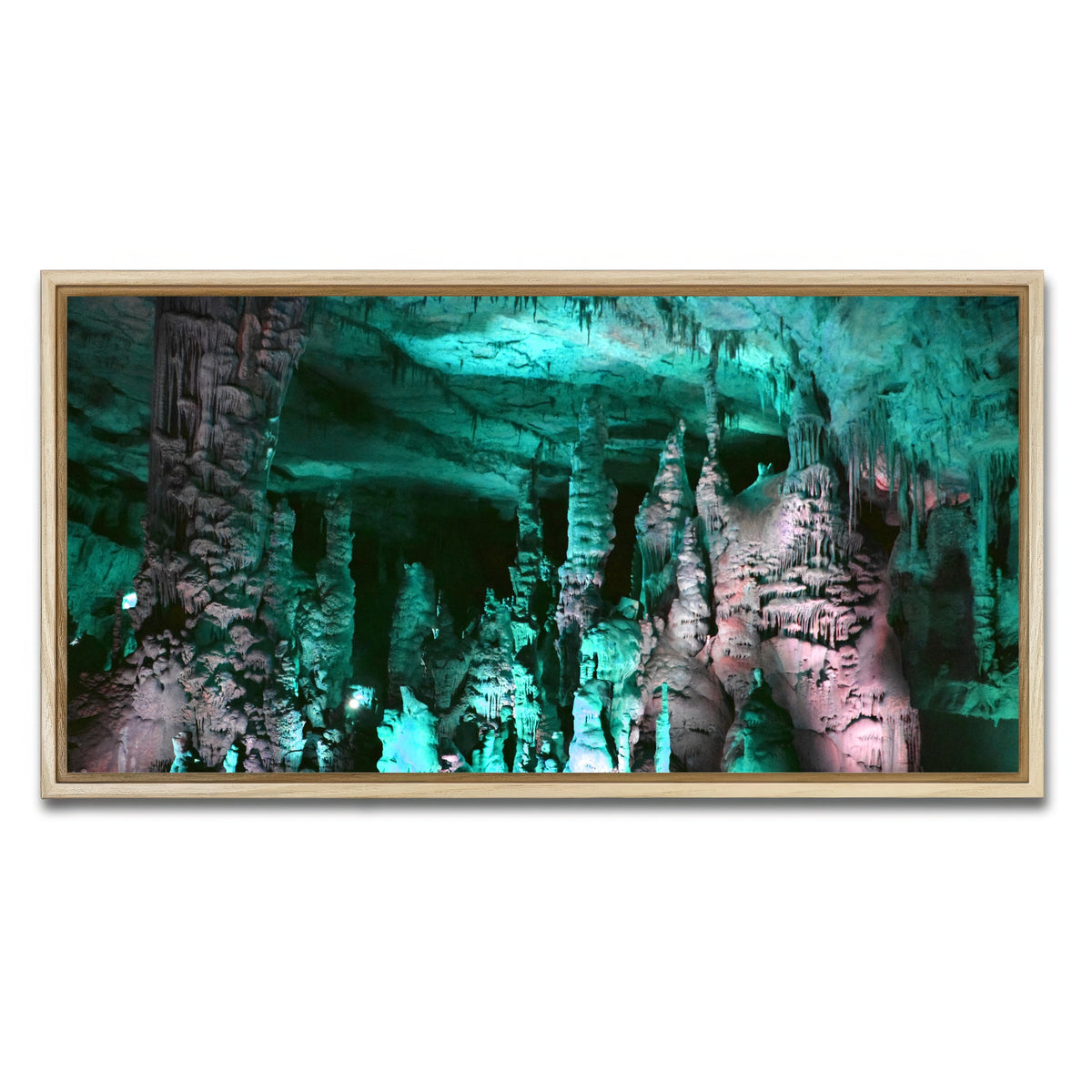 AUTO-MOCKUP WHITE | Cathedral Caverns | 1 Piece | Natural Framed Canvas | group=2x1