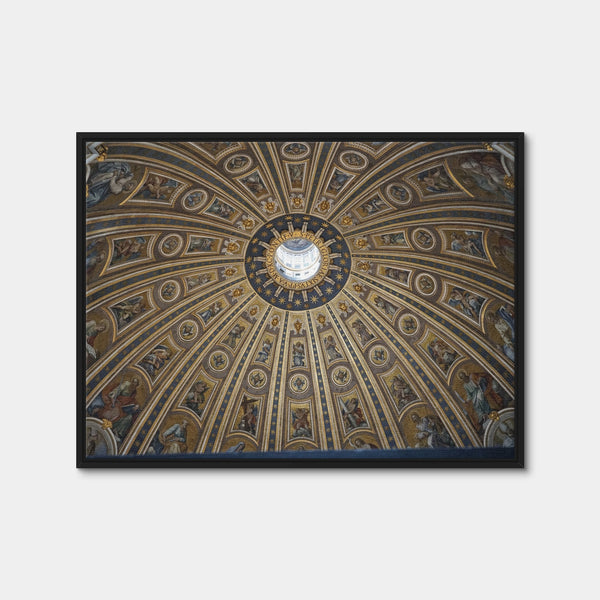 Ceiling of St. Peter's Basilica, Vatican City Wall Art — Framed Canvas Format preview