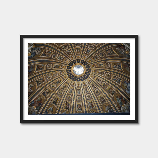 Ceiling of St. Peter's Basilica, Vatican City Wall Art — Framed Print Format preview