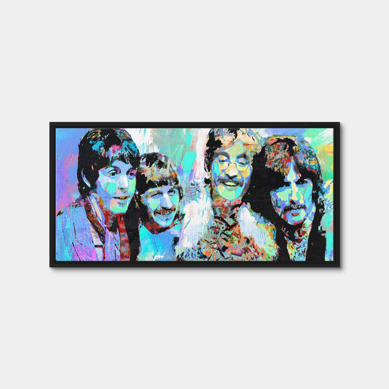 AUTO-MOCKUP WHITE | Celebrate Beatles | 1 Piece | Black Framed Canvas | group=2x1