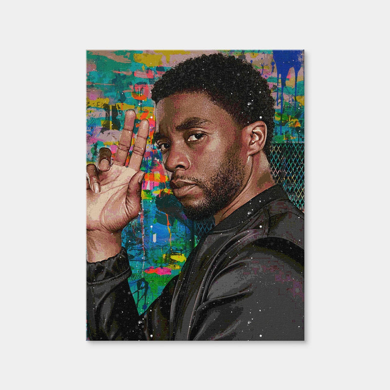 AUTO-MOCKUP WHITE | Chadwick Boseman 2 | 1 Piece | Gallery Wrap Canvas | group=3x4