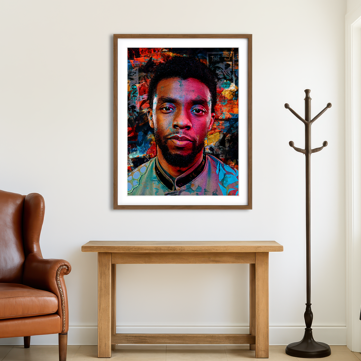 AUTO-MOCKUP ROOM | Chadwick Boseman Wall Art