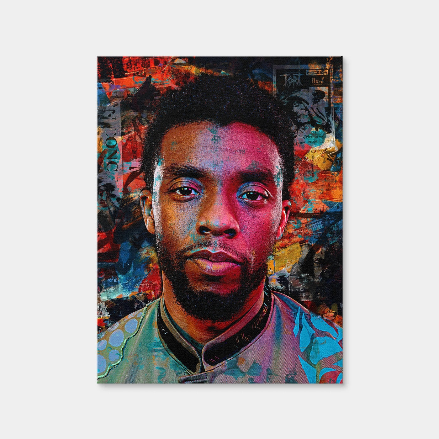 AUTO-MOCKUP WHITE | Chadwick Boseman | 1 Piece | Gallery Wrap Canvas | group=3x4