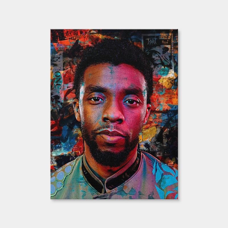 AUTO-MOCKUP WHITE | Chadwick Boseman | 1 Piece | Gallery Wrap Canvas | group=3x4