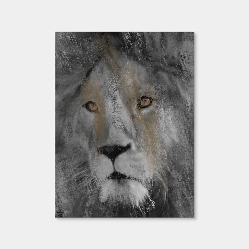 AUTO-MOCKUP WHITE | Charcoal Lion | 1 Piece | Gallery Wrap Canvas | group=3x4