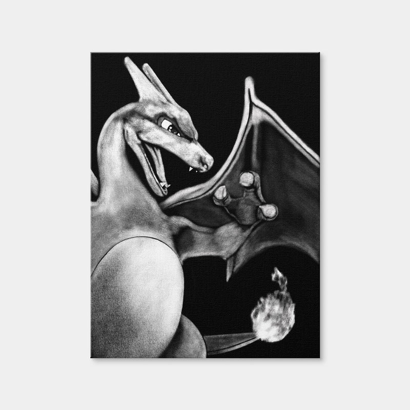 AUTO-MOCKUP WHITE | Charizard | 1 Piece | Gallery Wrap Canvas | group=3x4