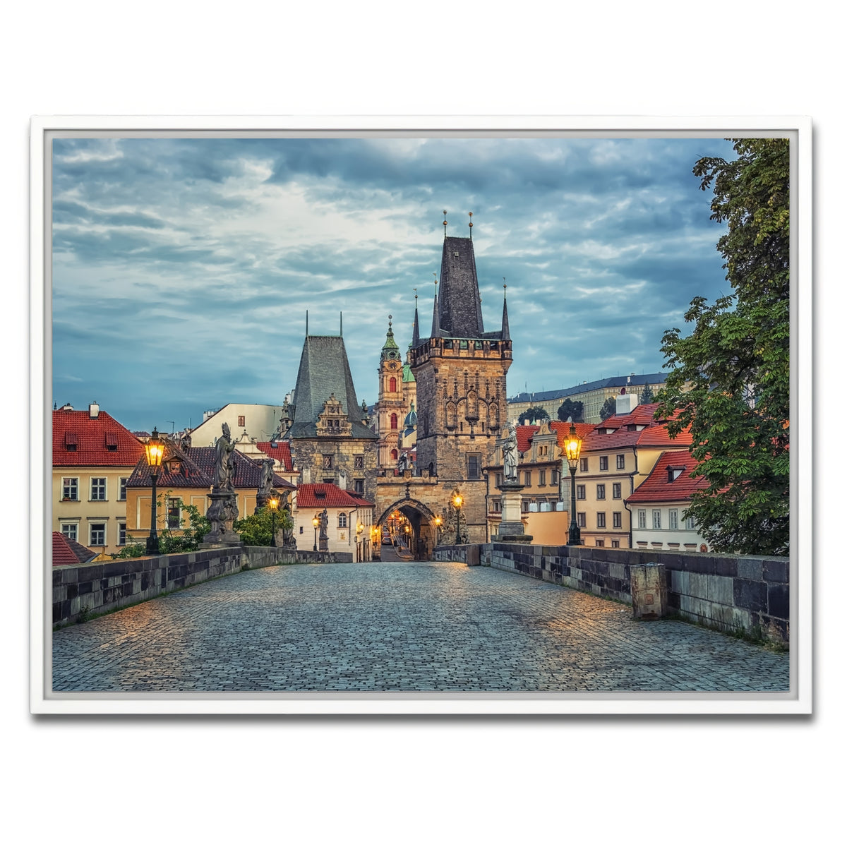 AUTO-MOCKUP WHITE | Charles Bridge | 1 Piece | White Framed Canvas | group=4x3