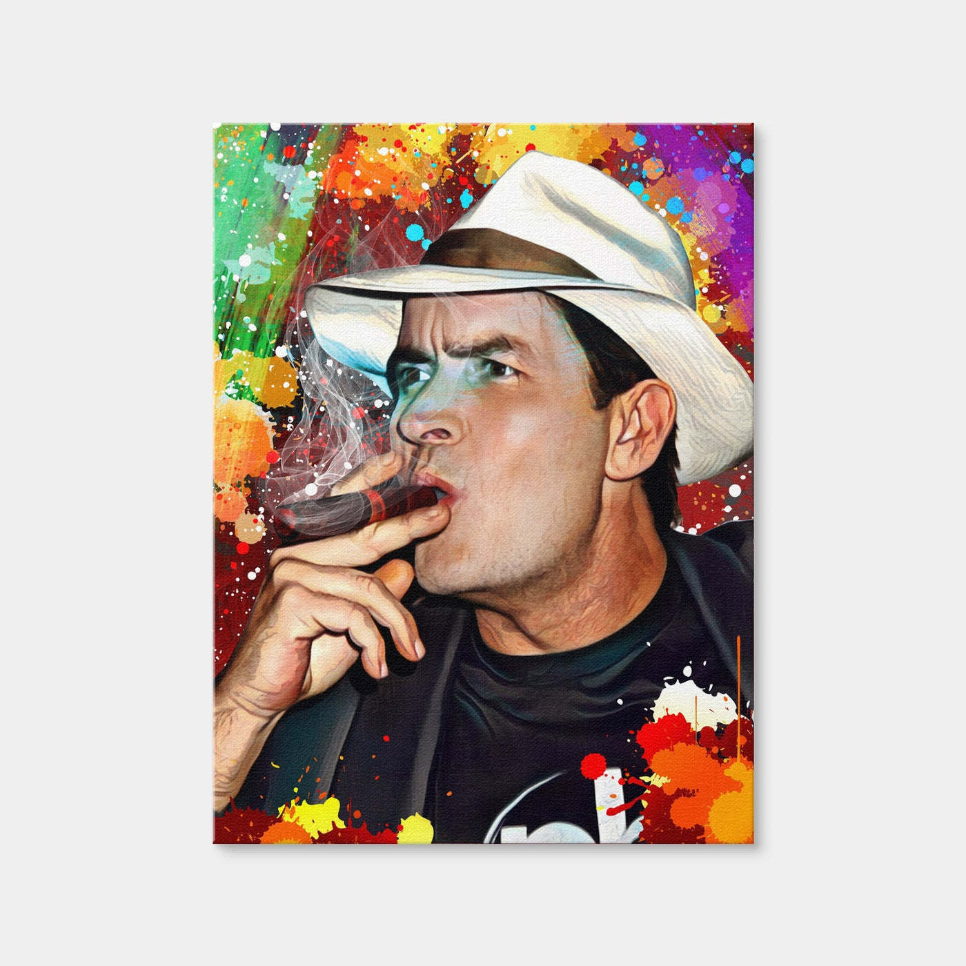 AUTO-MOCKUP WHITE | Charlie Sheen WINNING Canvas | 1 Piece | Gallery Wrap | group=3x4