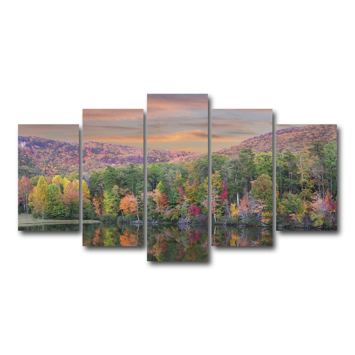 AUTO-MOCKUP WHITE | Cheaha State Park | 5 Piece | Gallery Wrap Canvas | group=5_normal