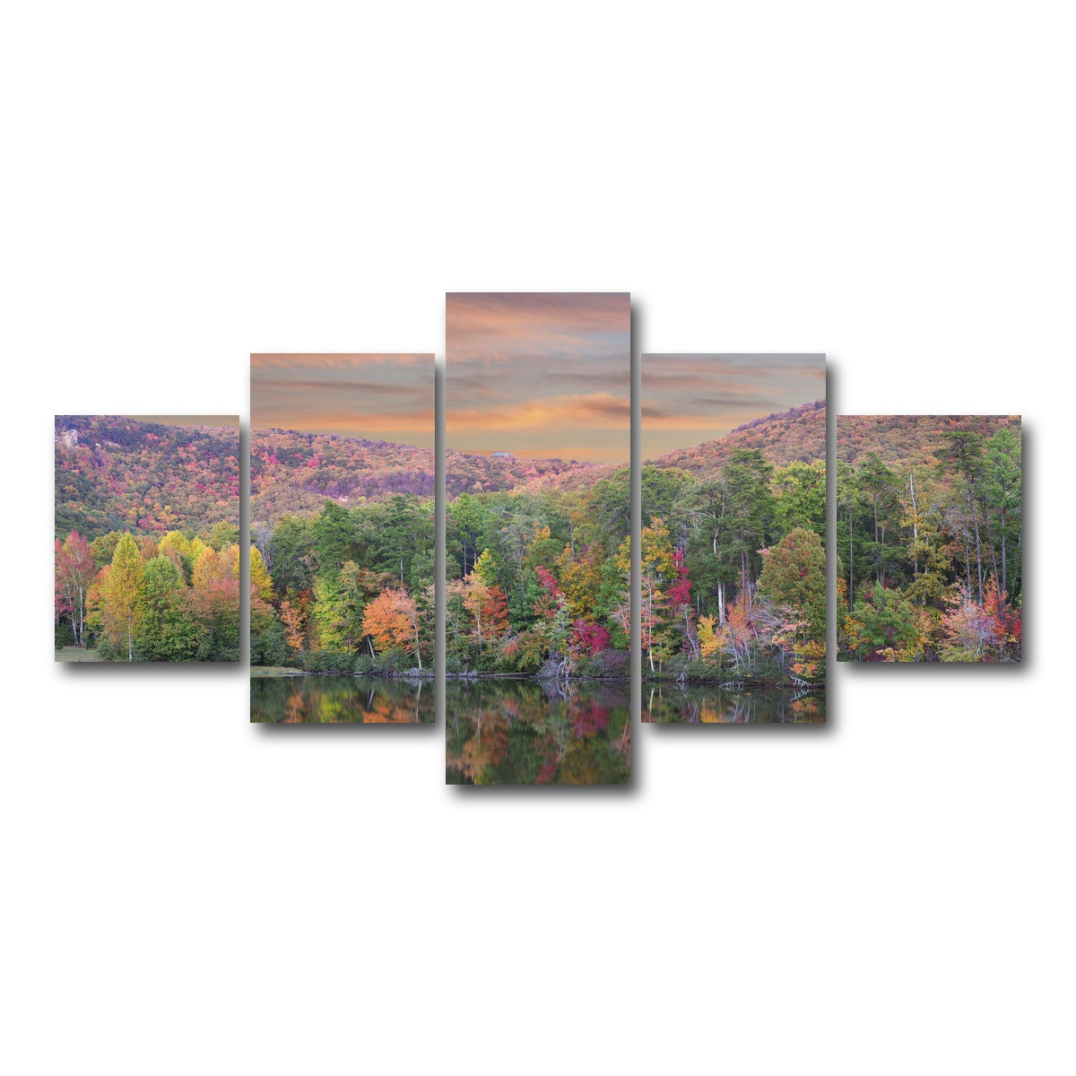 AUTO-MOCKUP WHITE | Cheaha State Park | 5 Piece | Gallery Wrap Canvas | group=5_short