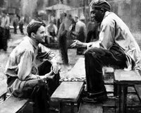 Checkers at Shawshank Grayscale Wall Art