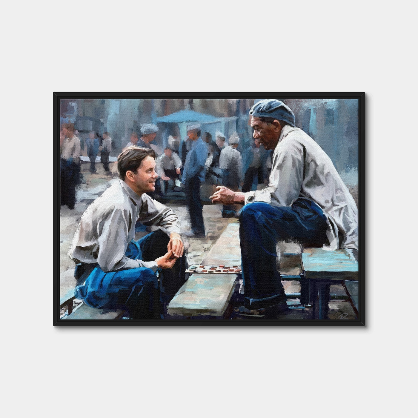 AUTO-MOCKUP WHITE | Checkers at Shawshank | 1 Piece | Black Framed Canvas | group=4x3
