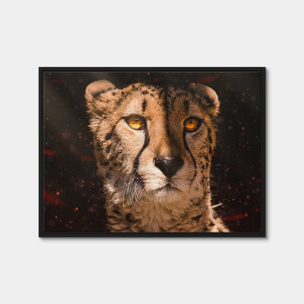 Cheetah Wall Art — Framed Canvas Format preview