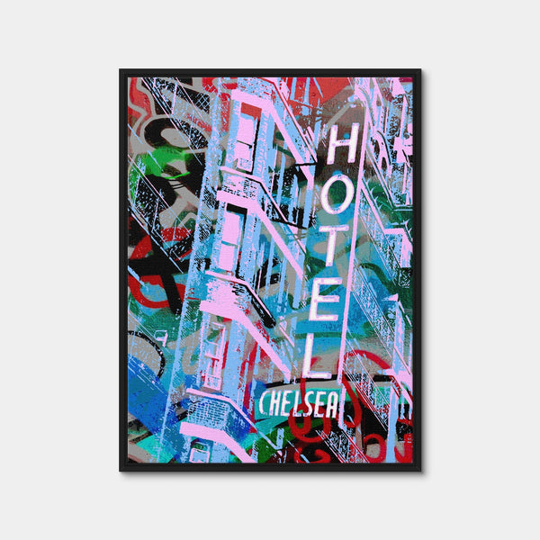 Chelsea Hotel Wall Art — Framed Canvas Format preview