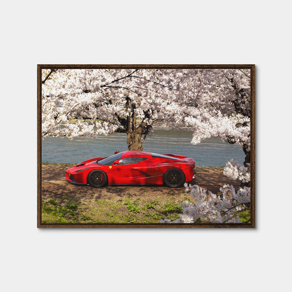 Cherry Blossom Wall Art — Framed Canvas Format preview