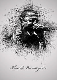 Chester Bennington Scream Wall Art