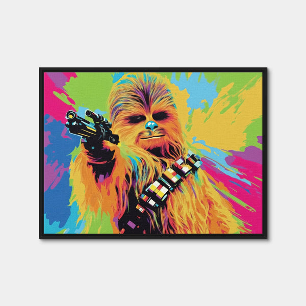 Chewbacca Color Splash Wall Art — Framed Canvas Format preview