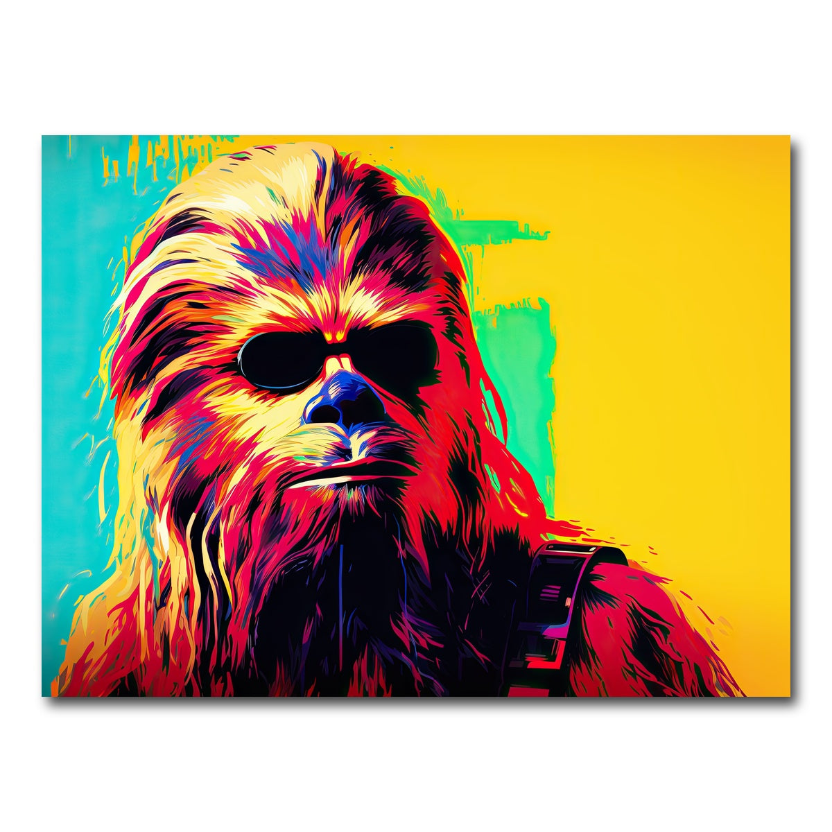 AUTO-MOCKUP WHITE | Chewbacca Shades | 1 Piece | Gallery Wrap Canvas | group=4x3
