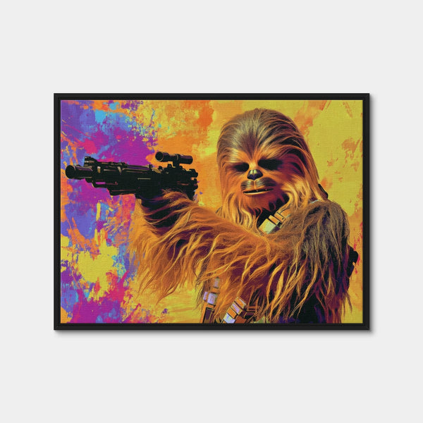 Chewbacca Star Wars Wall Art — Framed Canvas Format preview
