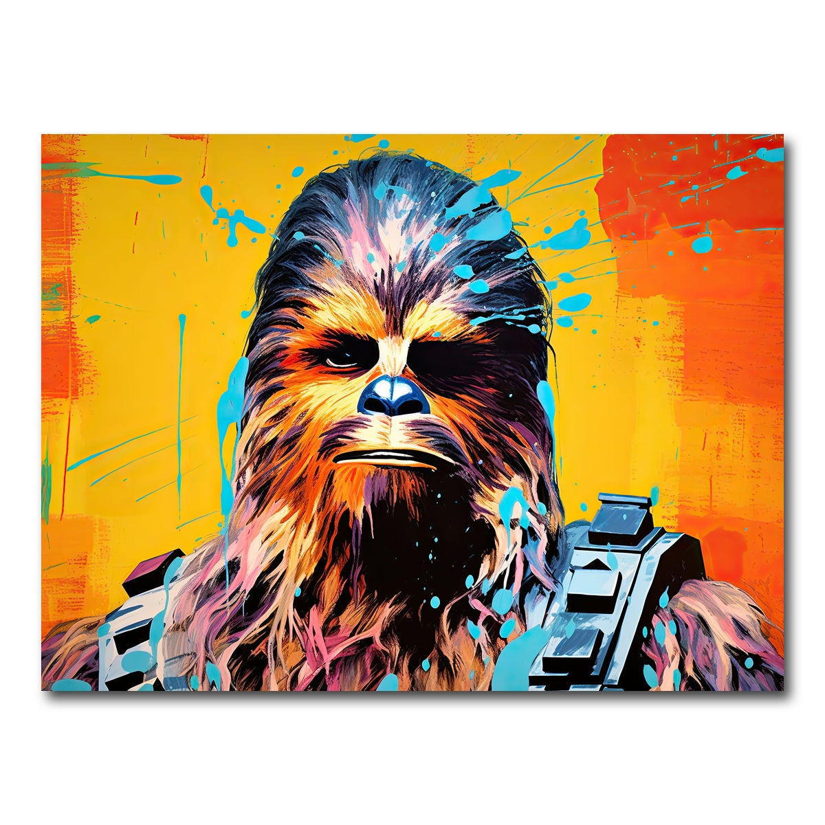 AUTO-MOCKUP WHITE | Chewbacca Warhol | 1 Piece | Gallery Wrap Canvas | group=4x3