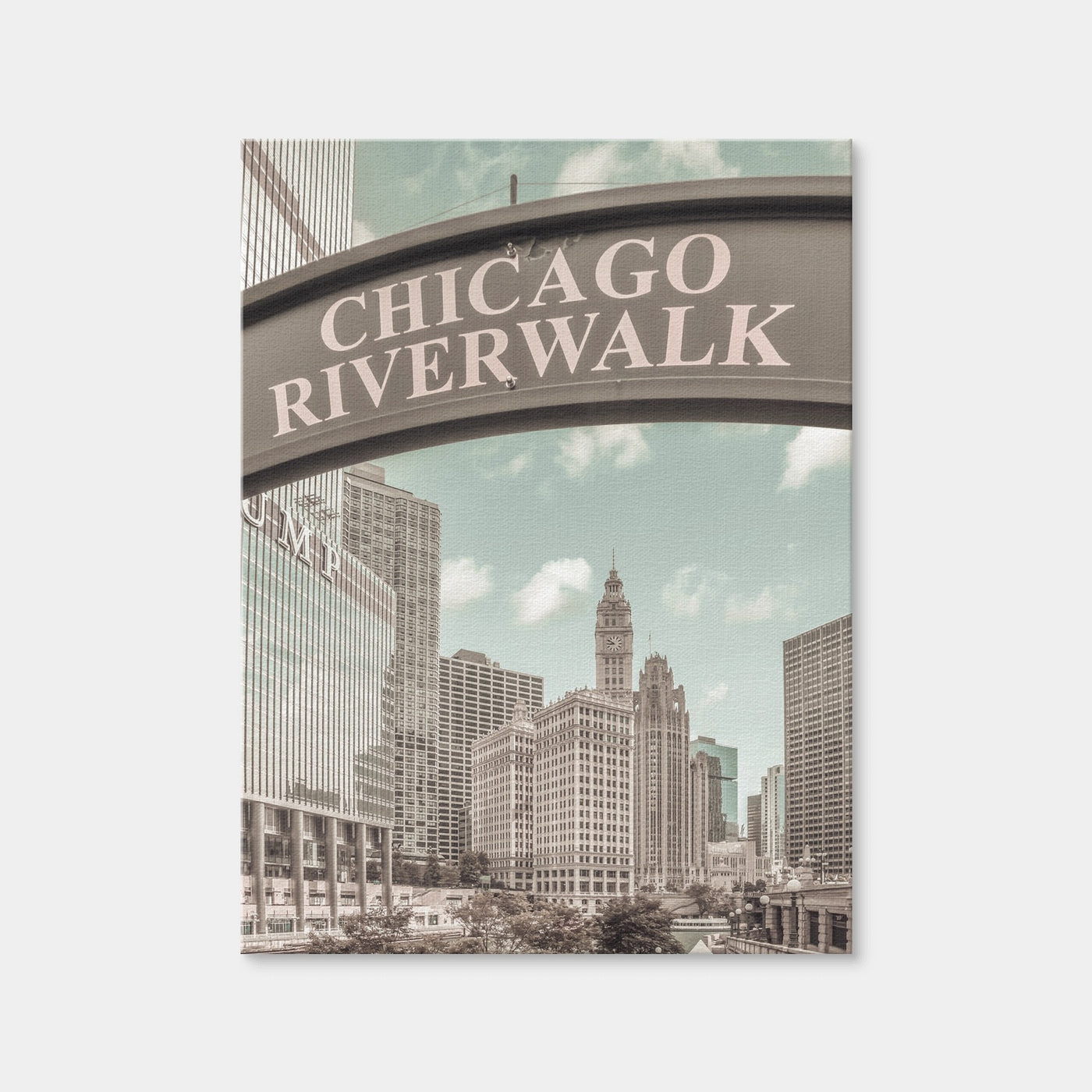AUTO-MOCKUP WHITE | Chicago Riverwalk | 1 Piece | Gallery Wrap Canvas | group=3x4