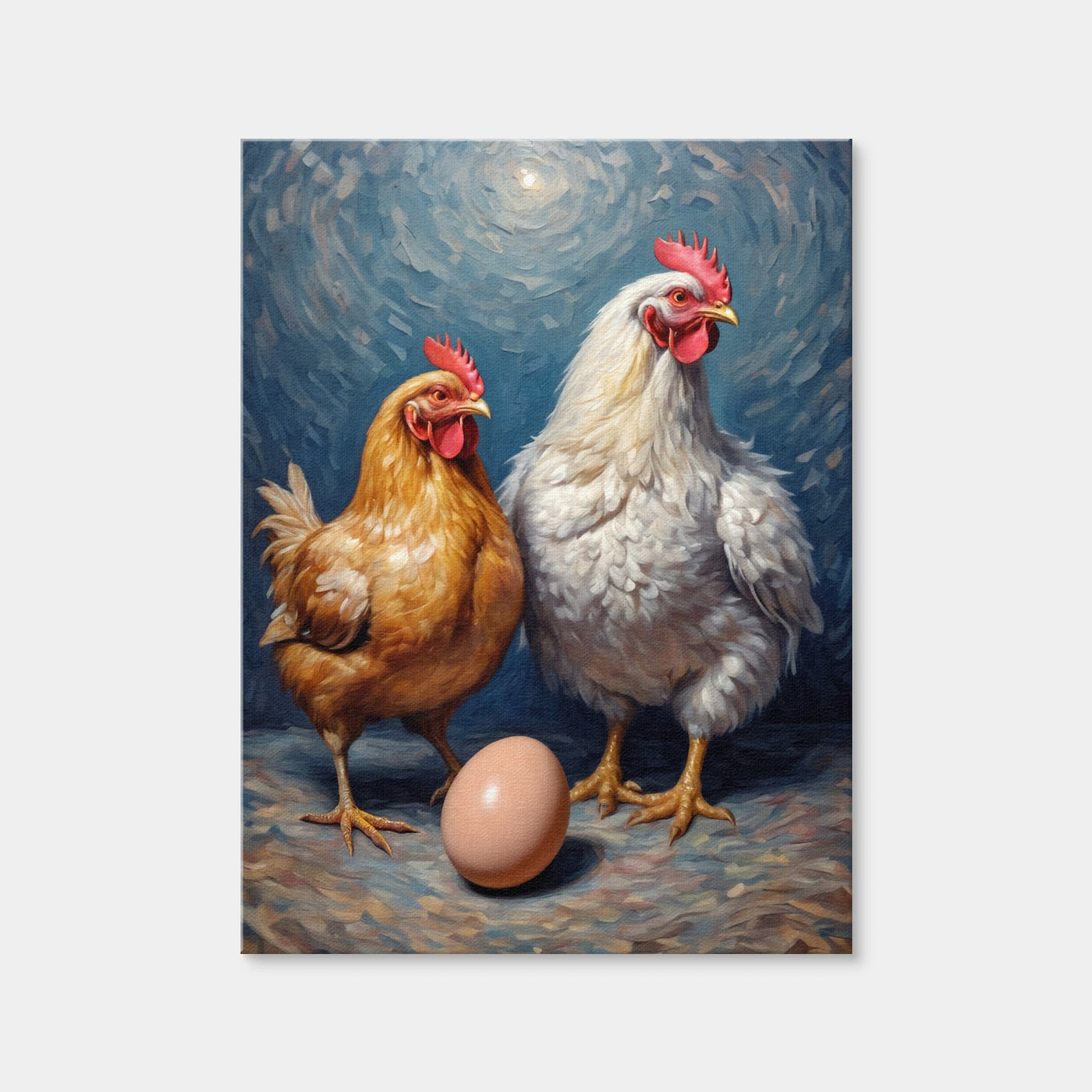 AUTO-MOCKUP WHITE | Chickens and Egg | 1 Piece | Gallery Wrap Canvas | group=3x4