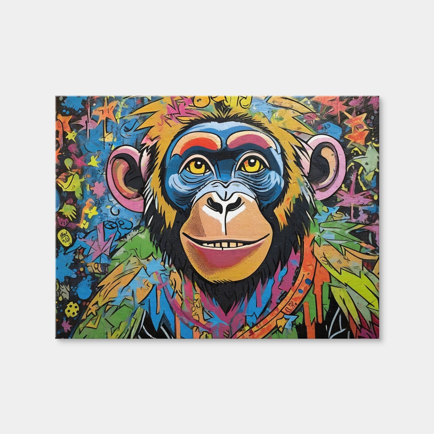 AUTO-MOCKUP WHITE | Chimp Graffiti | 1 Piece | Gallery Wrap Canvas | group=4x3