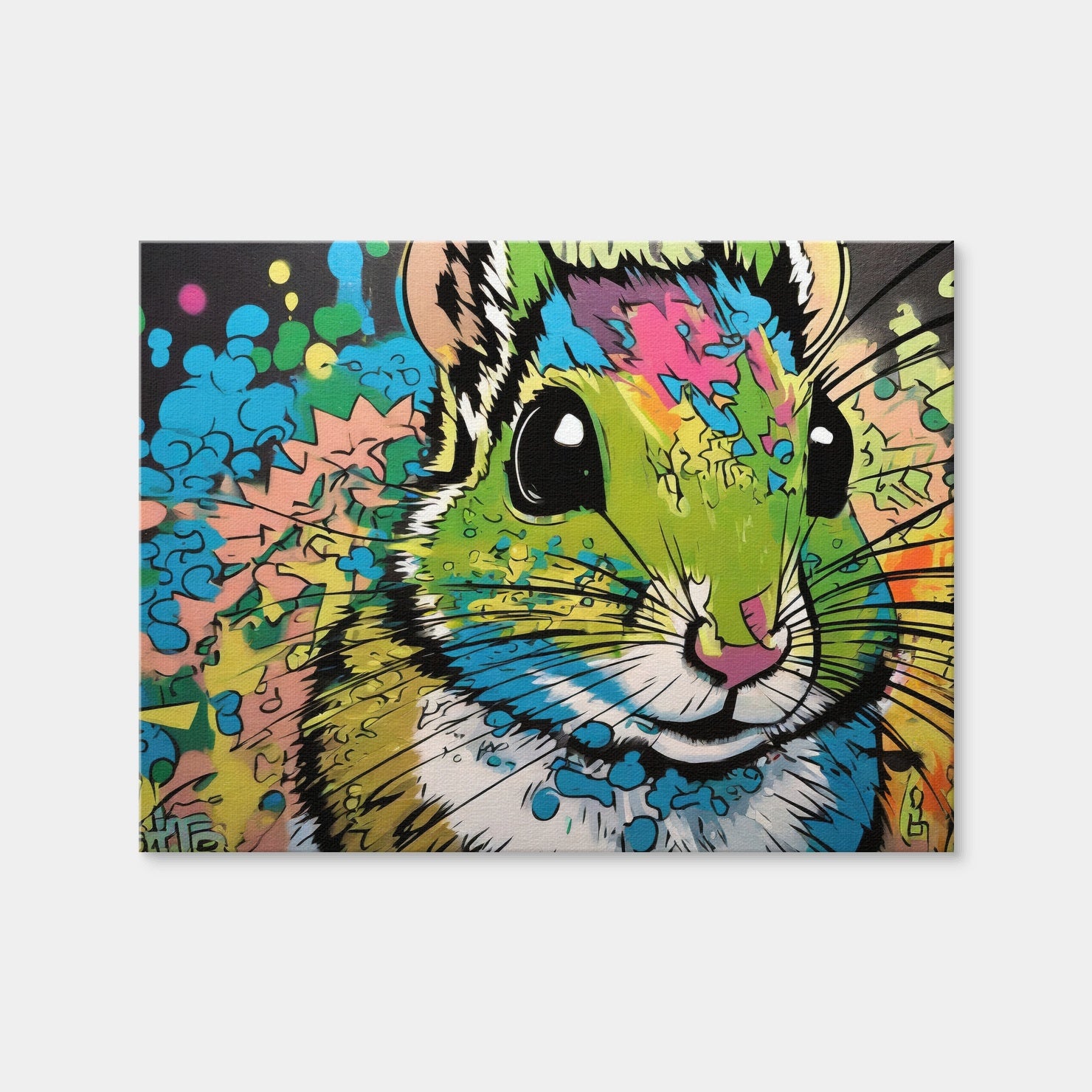 AUTO-MOCKUP WHITE | Chipmunk Graffiti | 1 Piece | Gallery Wrap | group=4x3