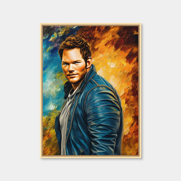 Chris Pratt Wall Art — Framed Canvas Format preview