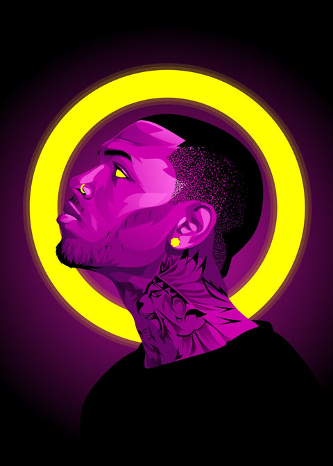 Chris brown Wall Art