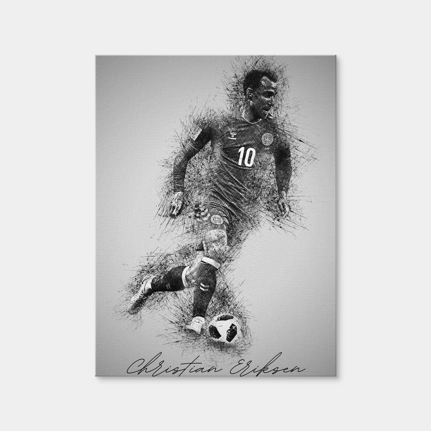 AUTO-MOCKUP WHITE | Christian Eriksen | 1 Piece | Gallery Wrap Canvas | group=3x4
