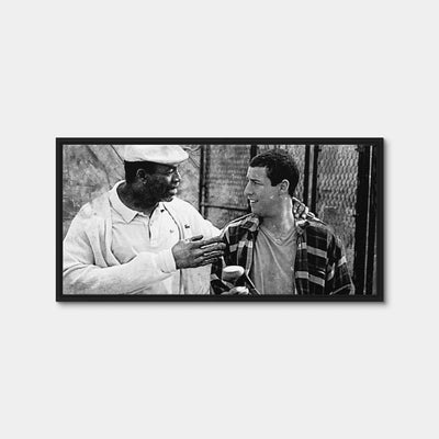AUTO-MOCKUP WHITE | Chubbs & Happy Grayscale | 1 Piece | Black Framed Canvas | group=2x1