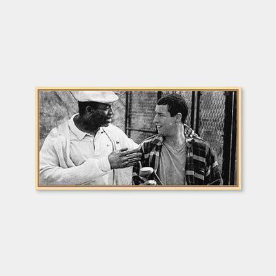 AUTO-MOCKUP WHITE | Chubbs & Happy Grayscale | 1 Piece | Natural Framed Canvas | group=2x1
