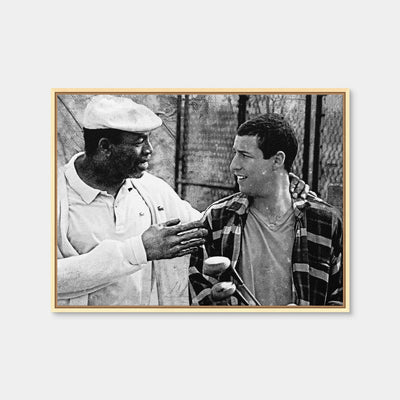 AUTO-MOCKUP WHITE | Chubbs & Happy Grayscale | 1 Piece | Natural Framed Canvas | group=4x3