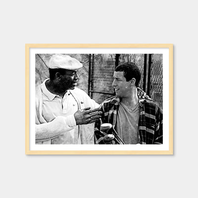 AUTO-MOCKUP WHITE | Chubbs & Happy Grayscale | 1 Piece | Natural Framed Print | group=4x3