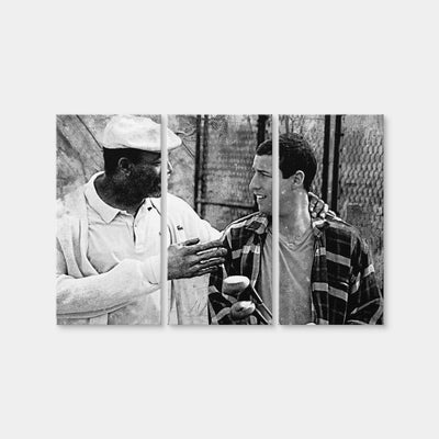 AUTO-MOCKUP WHITE | Chubbs & Happy Grayscale | 3 Piece | Gallery Wrap Canvas | group=12x24