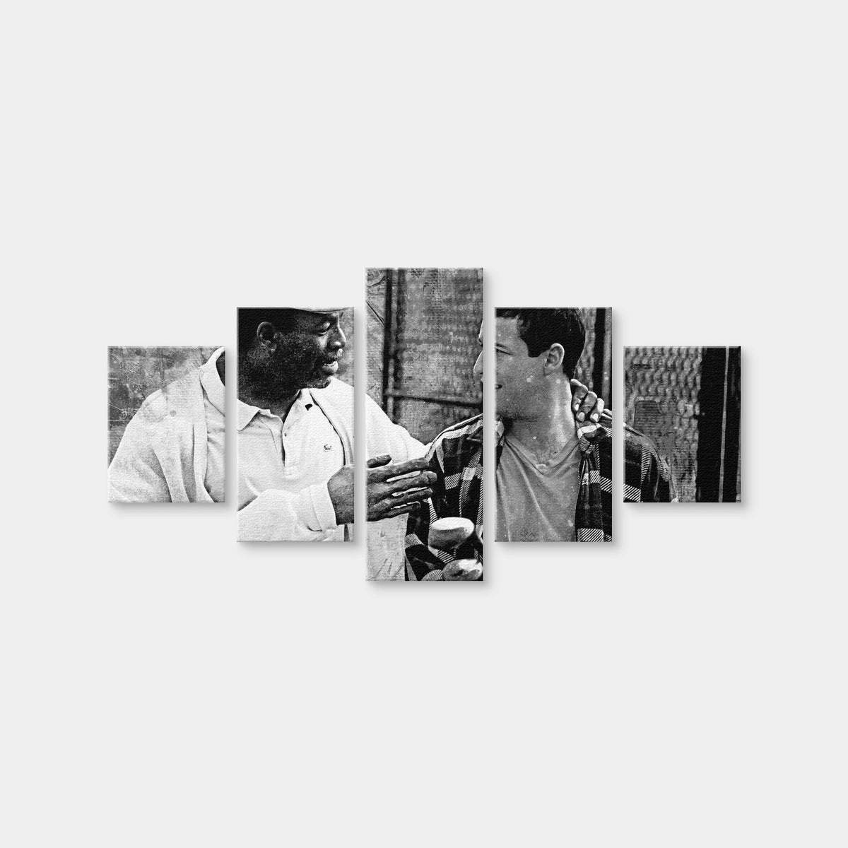 AUTO-MOCKUP WHITE | Chubbs & Happy Grayscale | 5 Piece | Gallery Wrap Canvas | group=5_short
