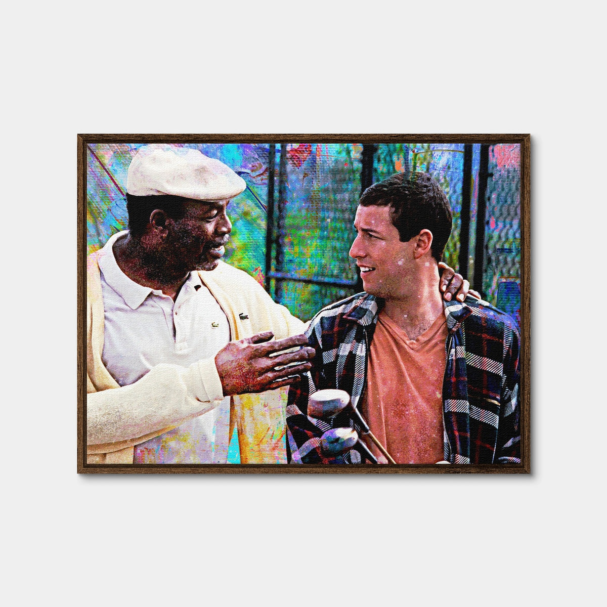AUTO-MOCKUP WHITE | Chubbs & Happy | 1 Piece | Walnut Framed Canvas | group=4x3