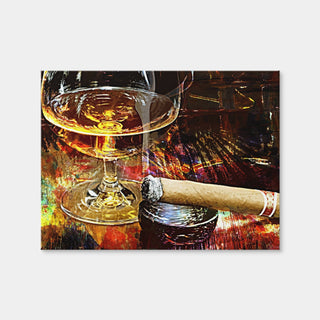 AUTO-MOCKUP WHITE | Cigar and Whiskey | 1 Piece | Gallery Wrap Canvas | group=4x3