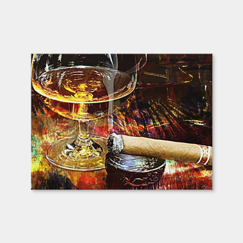 AUTO-MOCKUP WHITE | Cigar and Whiskey | 1 Piece | Gallery Wrap Canvas | group=4x3