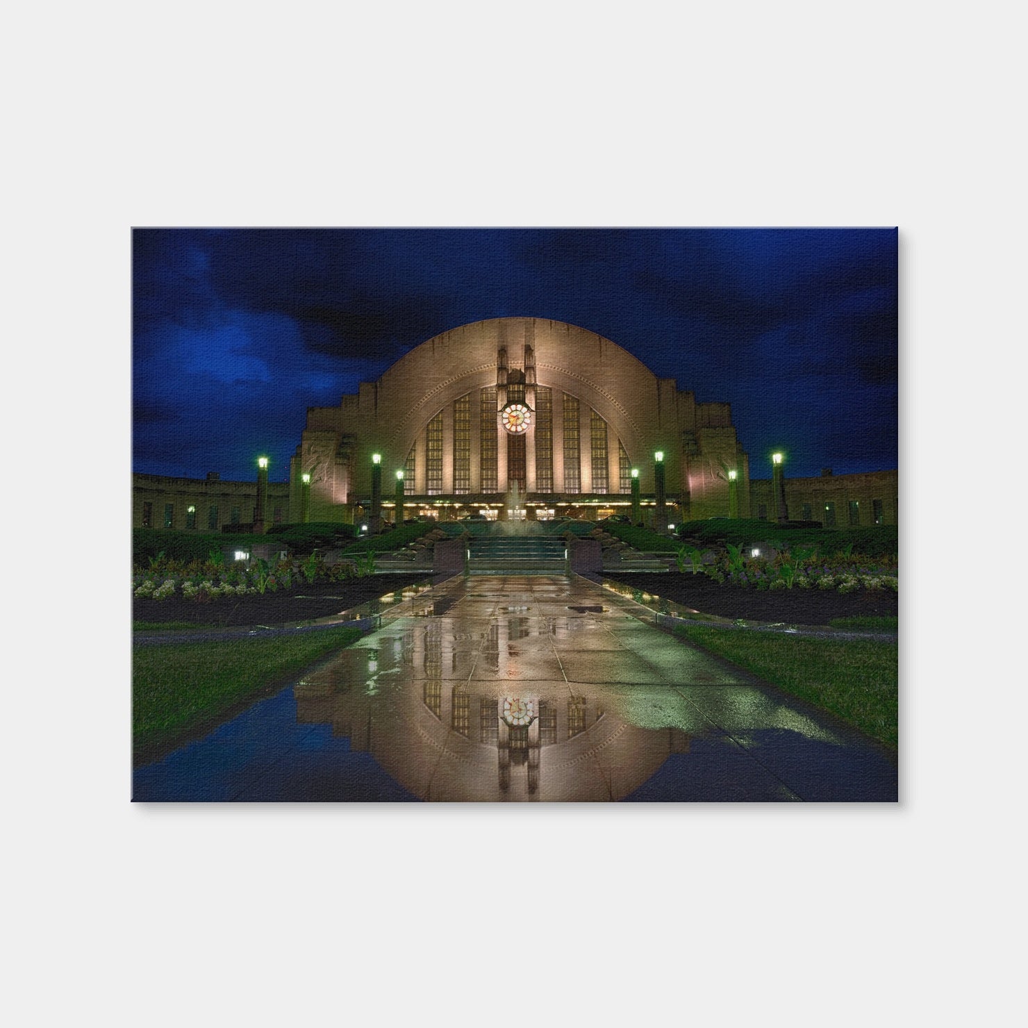 AUTO-MOCKUP WHITE | Cincinnati Union Terminal Reflection | 1 Piece | Gallery Wrap Canvas | group=4x3