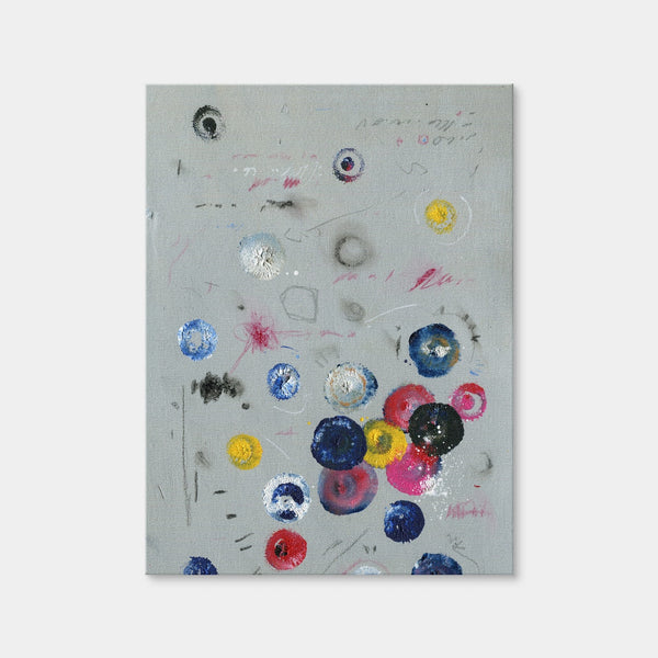 Circle Grey Wall Art — Canvas Wrap Format preview