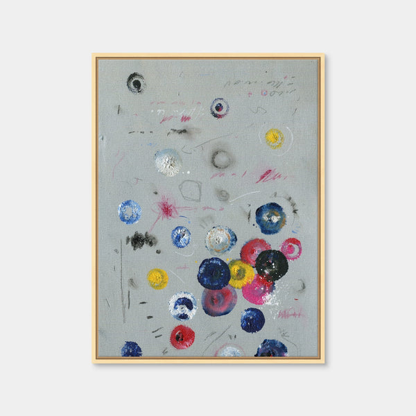 Circle Grey Wall Art — Framed Canvas Format preview