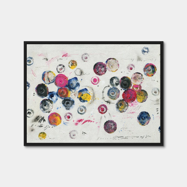 Circle Pink Wall Art — Framed Canvas Format preview