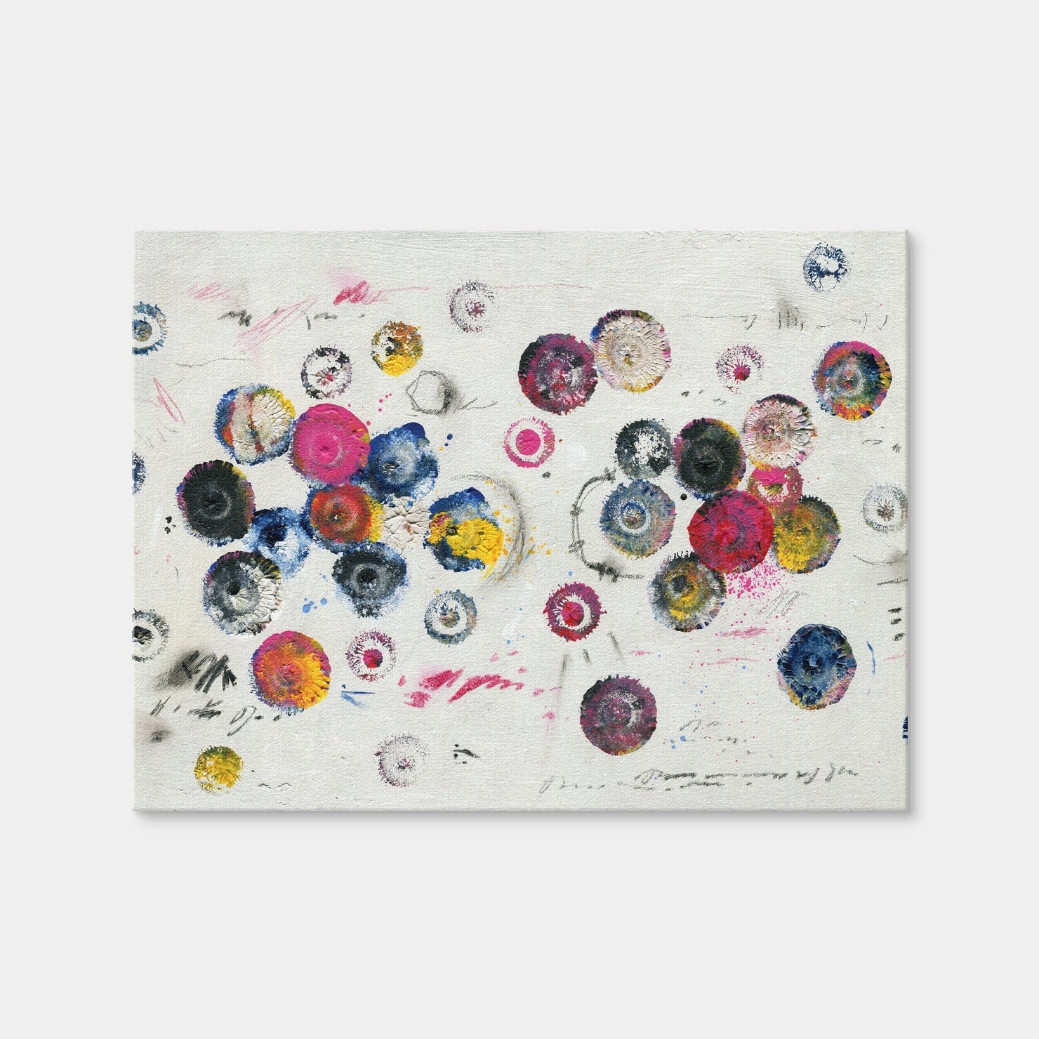 AUTO-MOCKUP WHITE | Circle Pink | 1 Piece | Gallery Wrap Canvas | group=4x3