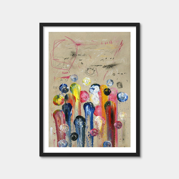 Circle Yellow Wall Art — Framed Print Format preview