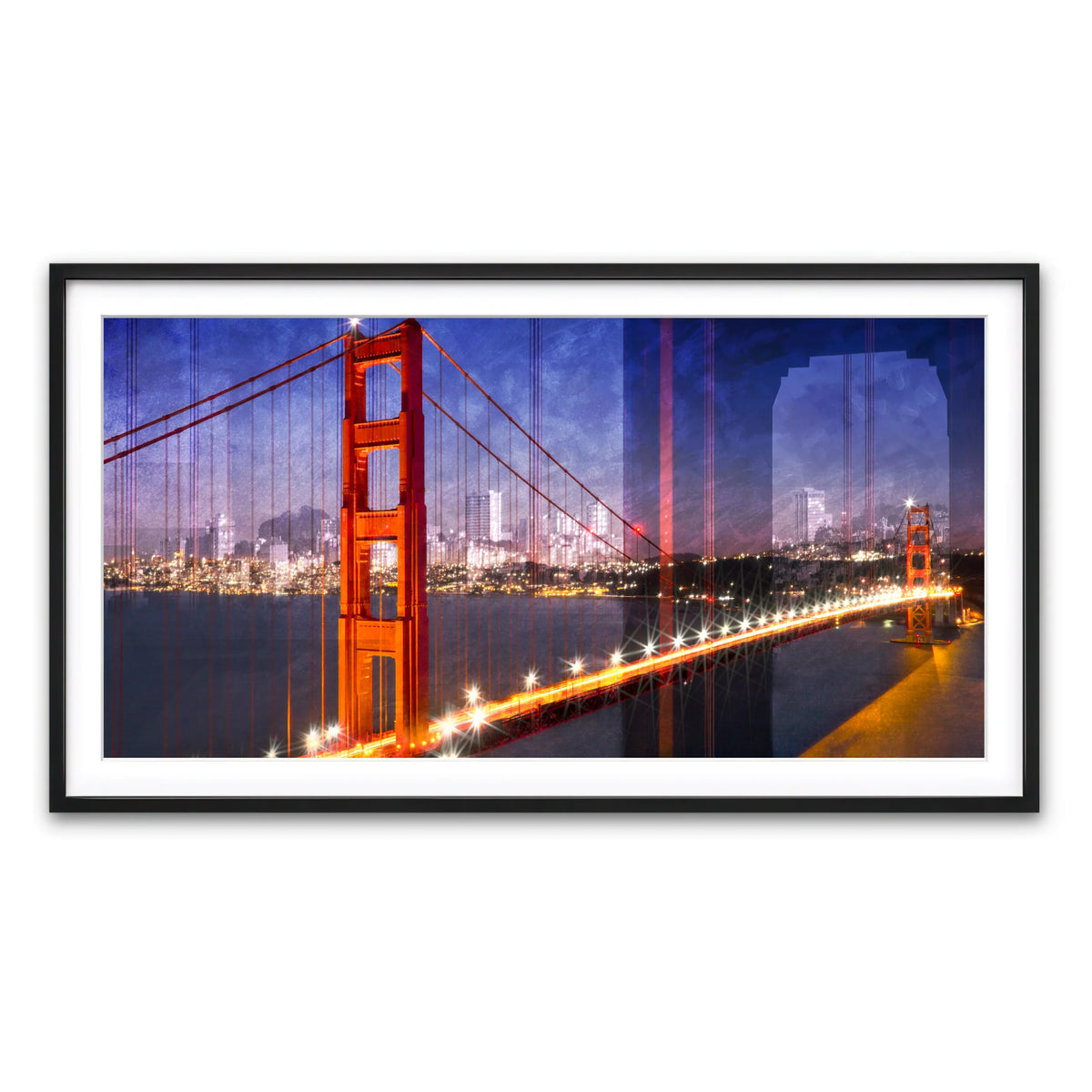 City Art Golden Gate Bridge Composing Wall Art