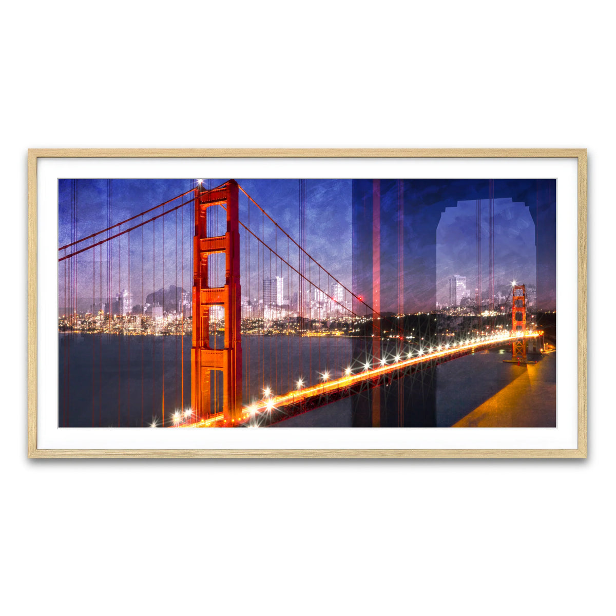 City Art Golden Gate Bridge Composing Wall Art