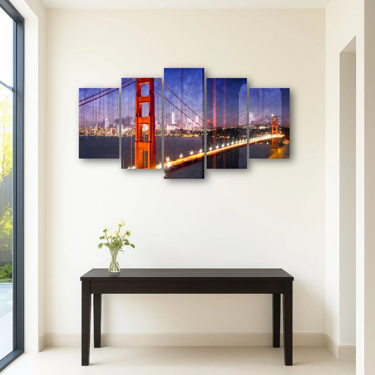City Art Golden Gate Bridge Composing Wall Art