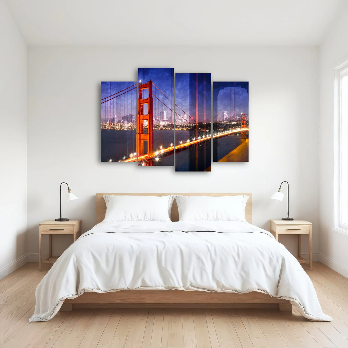 City Art Golden Gate Bridge Composing Wall Art
